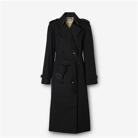 Long Waterloo Heritage Trench Coat in Black